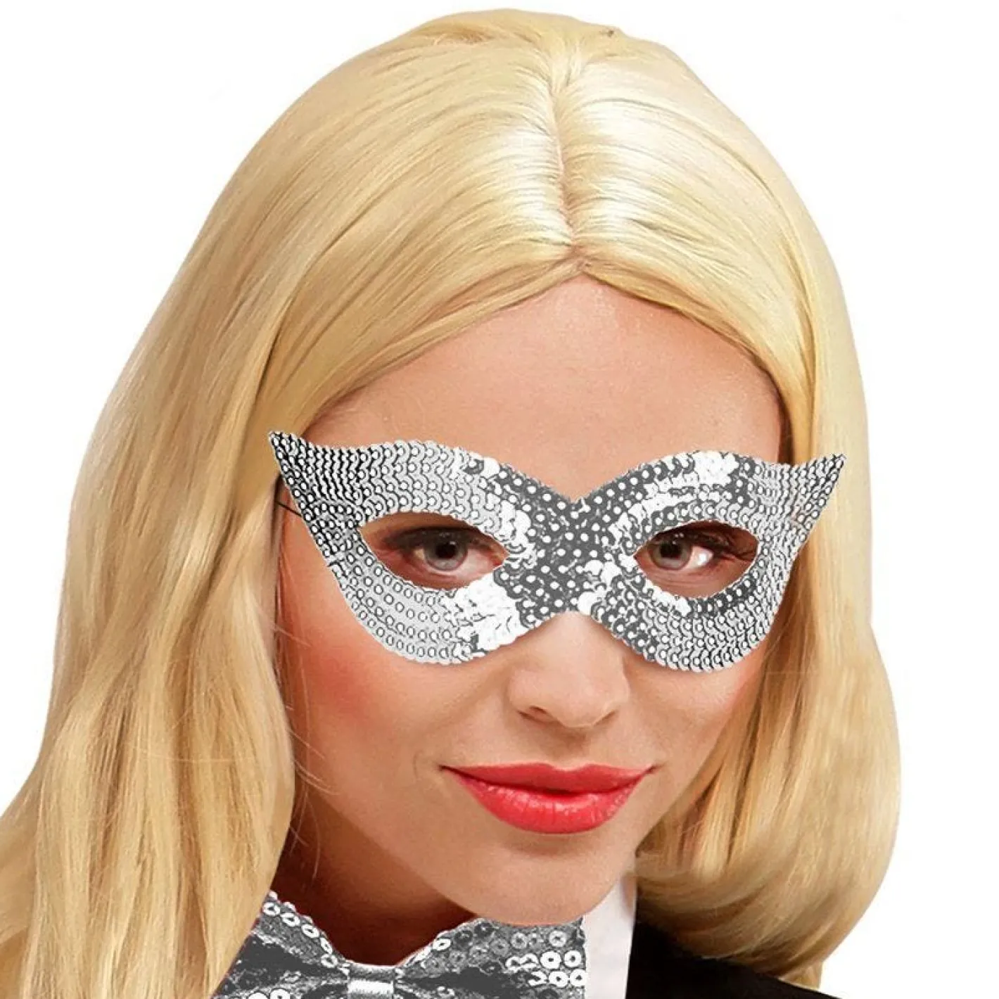 Silver Sequin Mask<Party Delights Discount