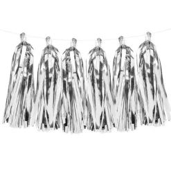 Silver Tassel Garland Decoration - 1.5M<Party Delights Online