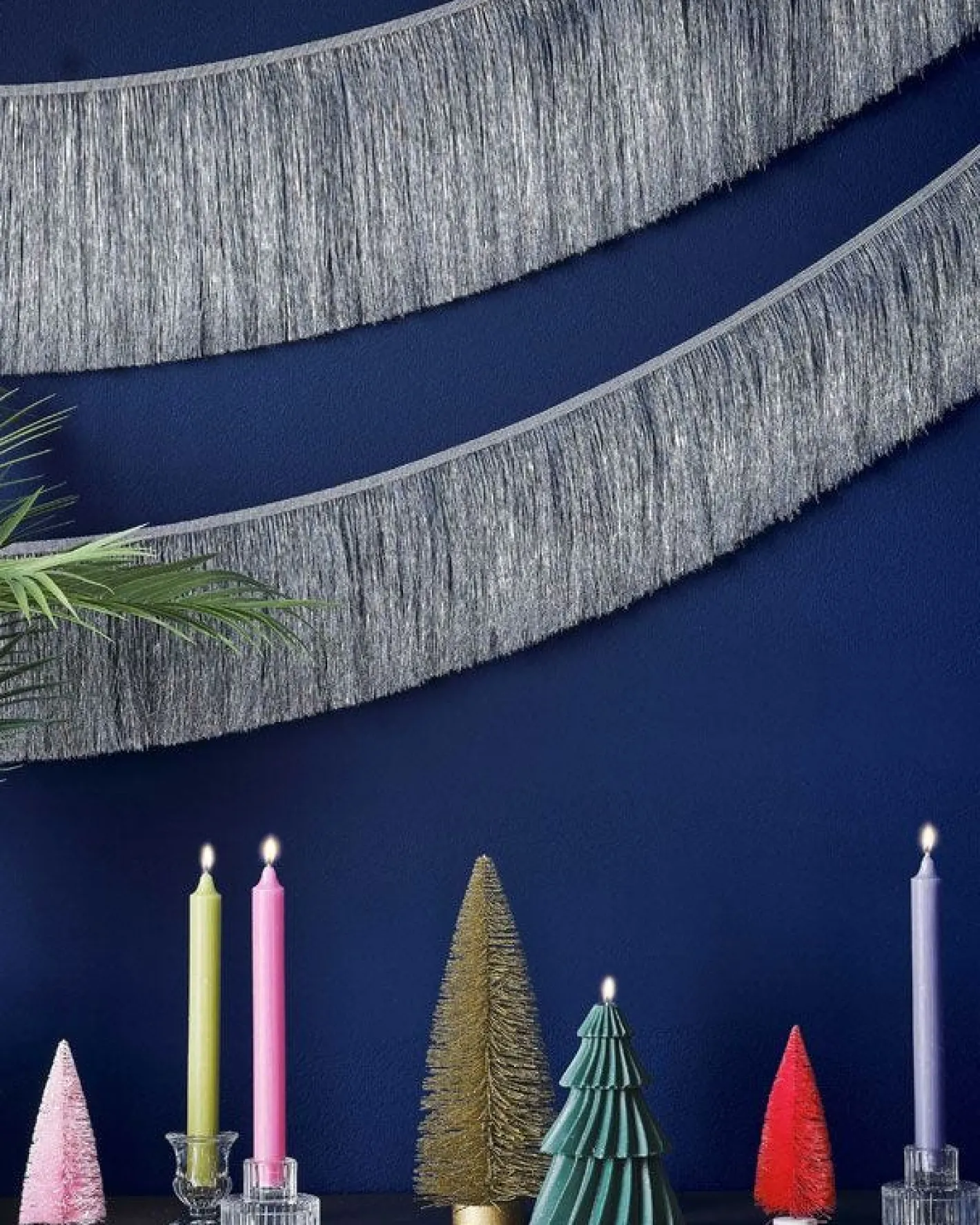Party Delights Hanging Decorations<Silver Tinsel Garland