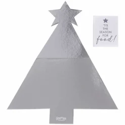 Party Delights Tableware<Silver Tree Shaped Grazing Board - 57Cm X 40Cm
