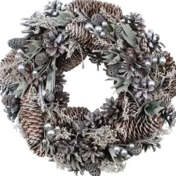 Party Delights Wreaths & Garlands<Silver Woodland Wreath - 30Cm