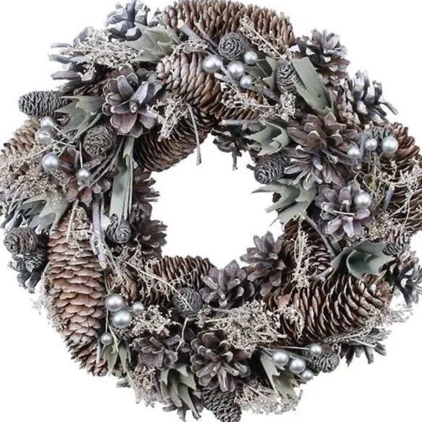 Party Delights Wreaths & Garlands<Silver Woodland Wreath - 30Cm