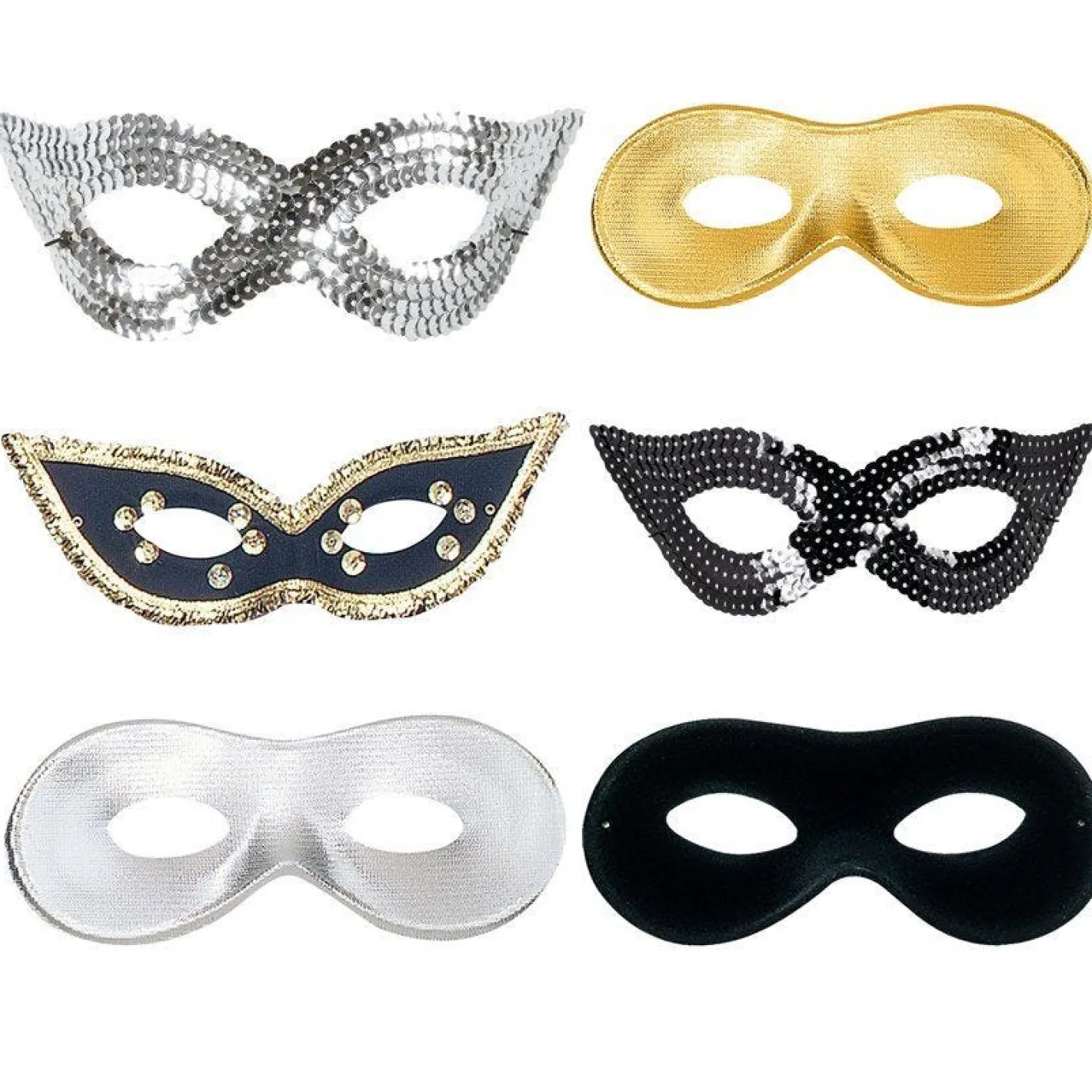 Silver/Gold Masquerade Kit<Party Delights Outlet