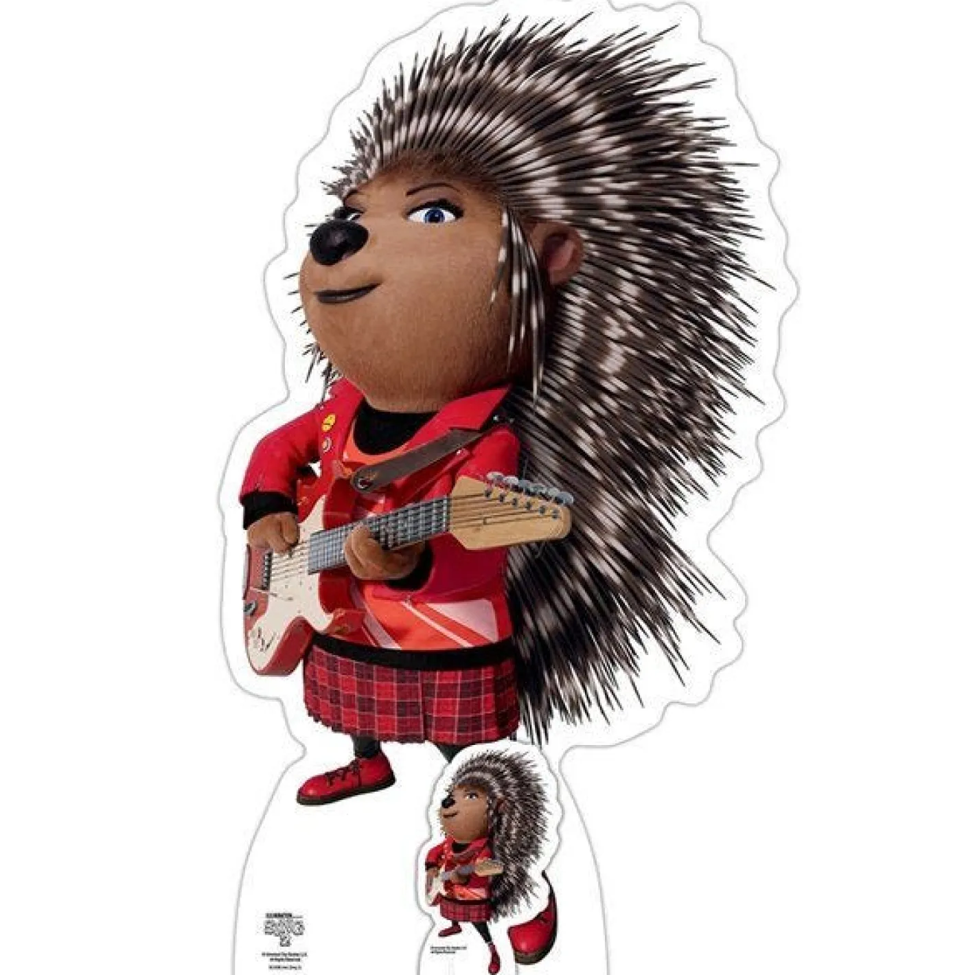 Sing 2 Ash Porcupine Cardboard Cutout - 83Cm X 49Cm<Party Delights Online