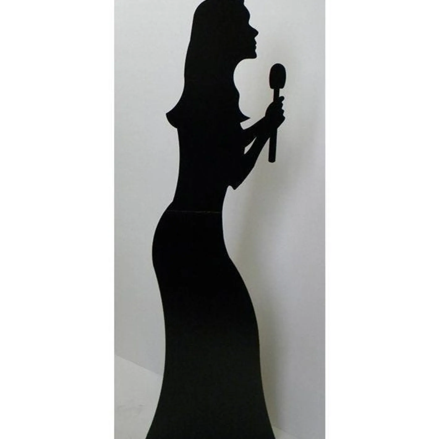 Singer Silhouette Cardboard Cutout - 175Cm X 51Cm<Party Delights Sale