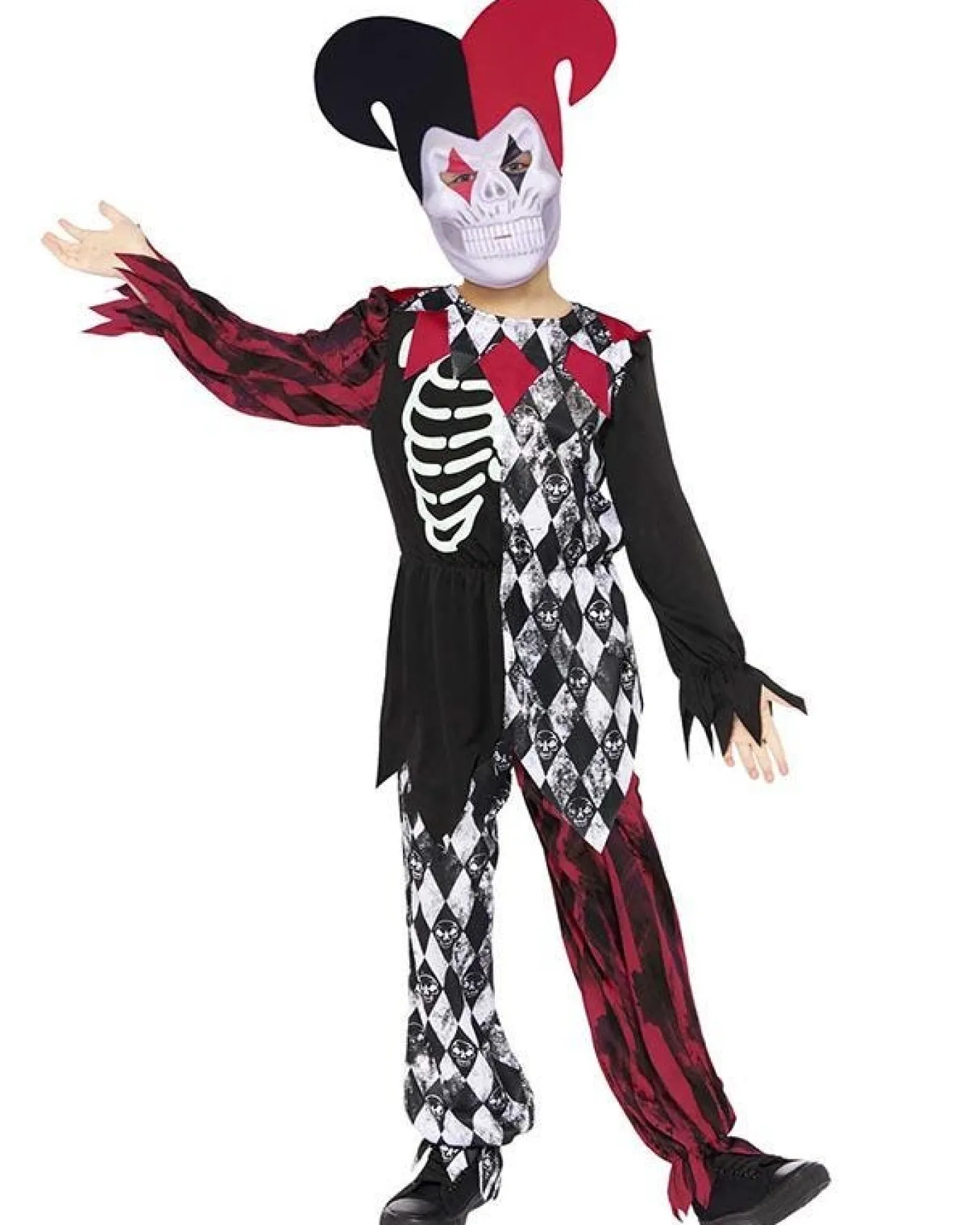 Kids' Party Delights Kids'<Sinister Jester Boy - Child Costume