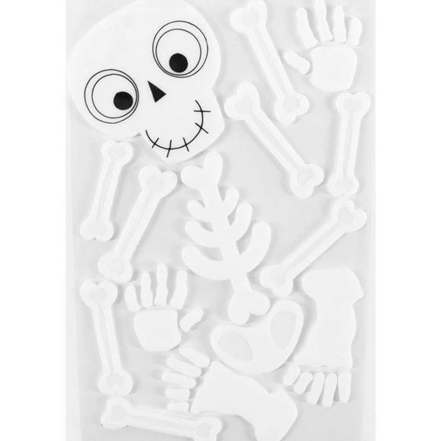 Party Delights Window & Door Decorations<Skeleton Gel Window Cling