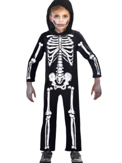 Kids' Party Delights Kids'<Skeleton Jumpsuit - Child Costume