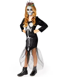 Kids' Party Delights Kids'<Skull Mermaid - Child Costume
