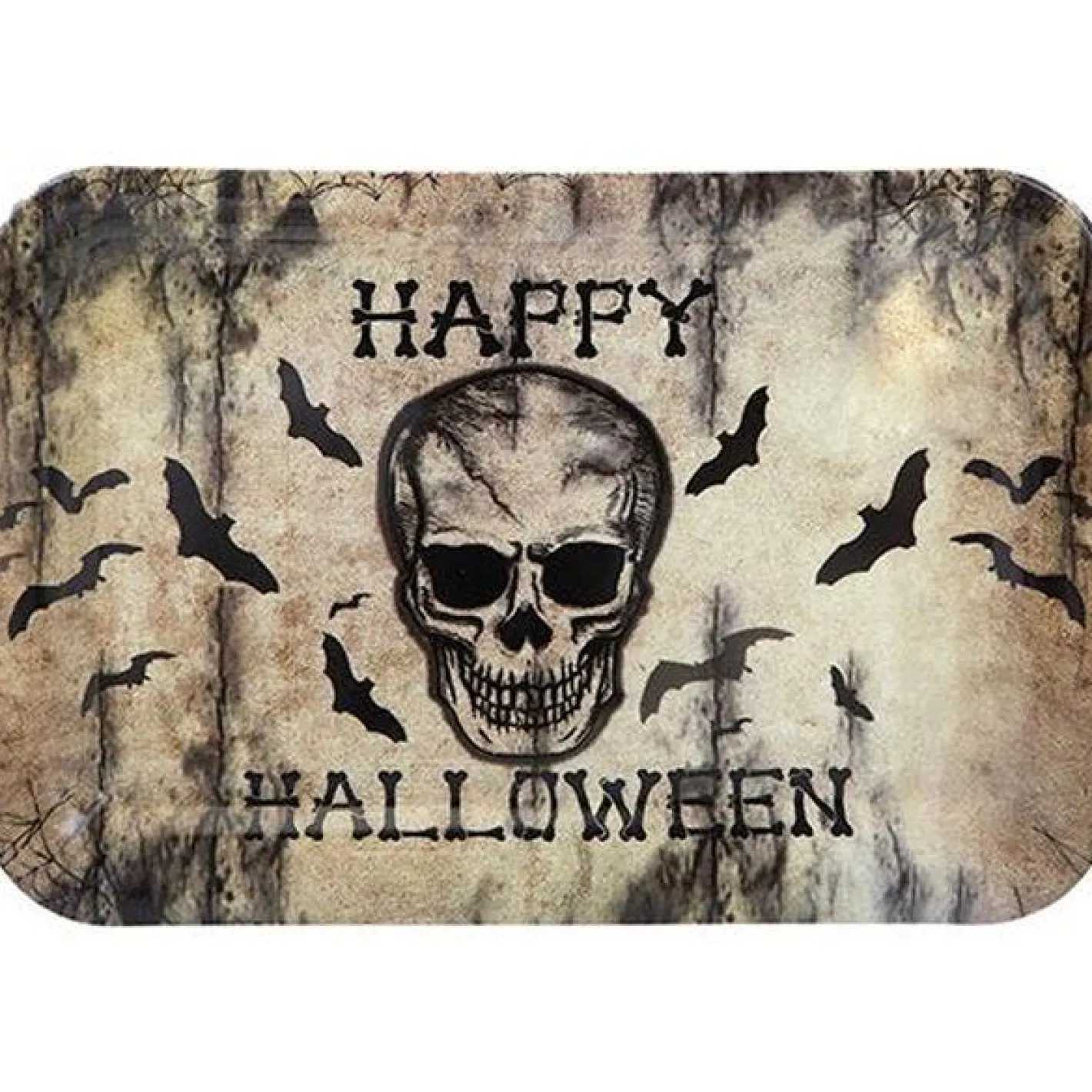 Party Delights Tableware<Skull Serving Tray - 35Cm X 25Cm