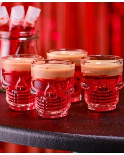 Party Delights Tableware<Skull Shot Glasses (4Pk)