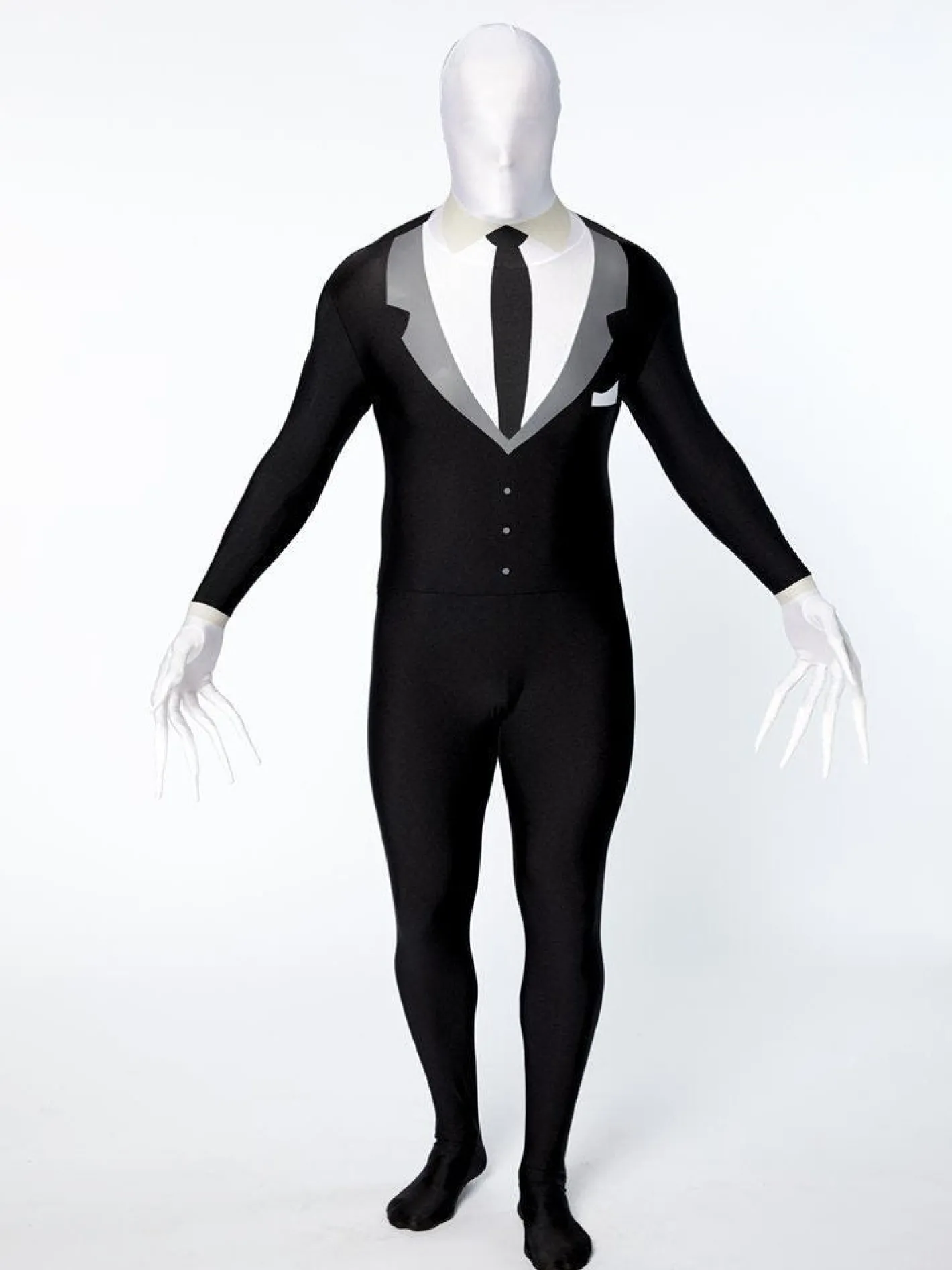 Men's Party Delights Men's<Slender Man Party Suit - Adult Costume