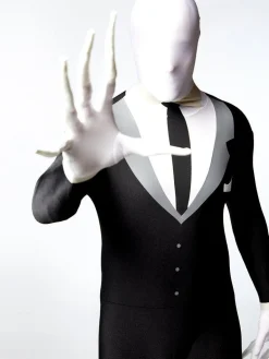 Men's Party Delights Men's<Slender Man Party Suit - Adult Costume
