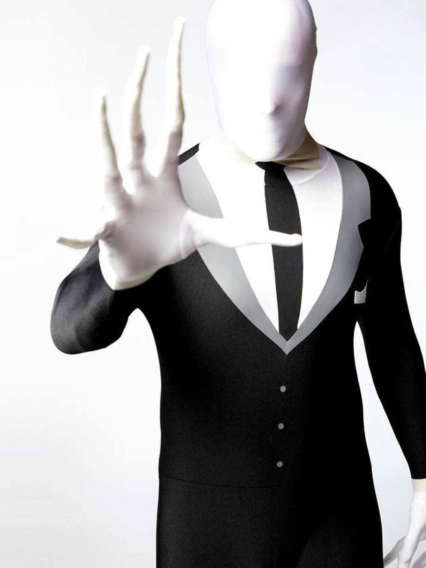 Men's Party Delights Men's<Slender Man Party Suit - Adult Costume