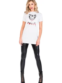 Women's Party Delights Women's<Smile T Shirt Dress - Adult Costume