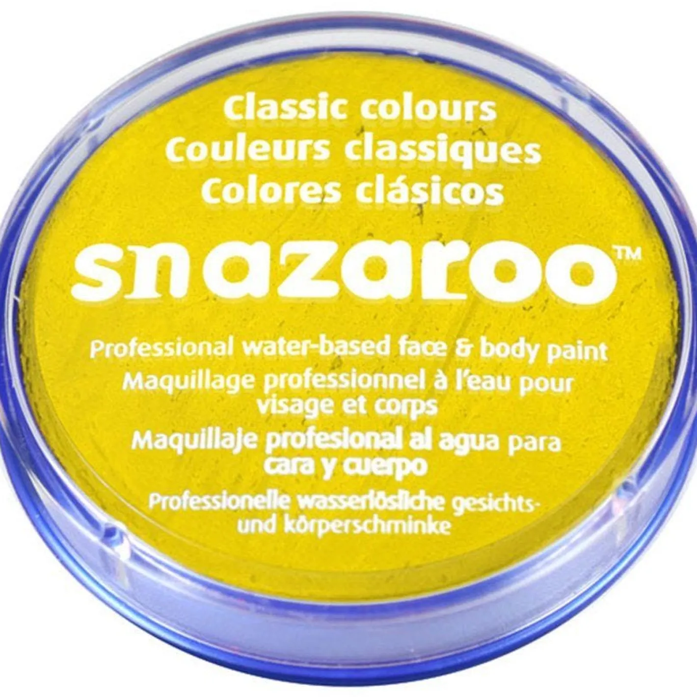 Snazaroo Bright Yellow Face Paint - 18Ml<Party Delights Hot