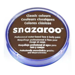 Snazaroo Dark Brown Face Paint - 18Ml<Party Delights Online