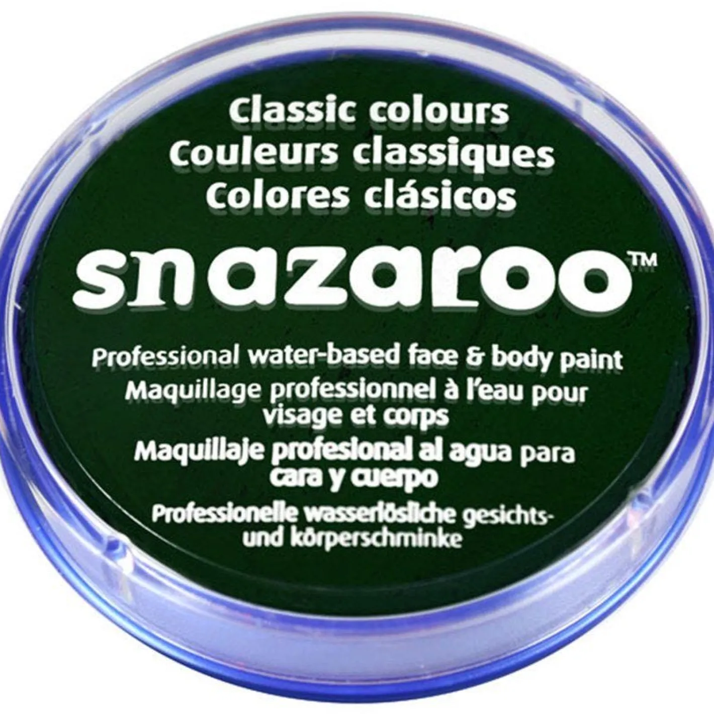 Snazaroo Dark Green Face Paint - 18Ml<Party Delights