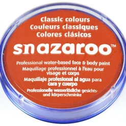 Snazaroo Dark Orange Face Paint - 18Ml<Party Delights Online