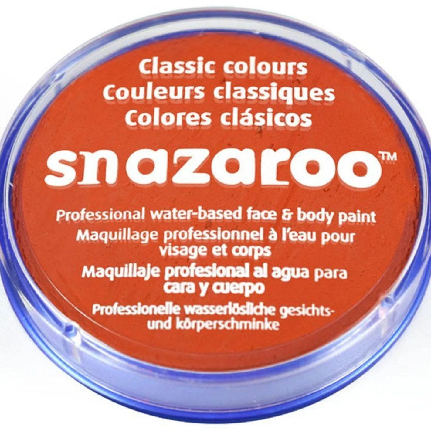 Snazaroo Dark Orange Face Paint - 18Ml<Party Delights Online