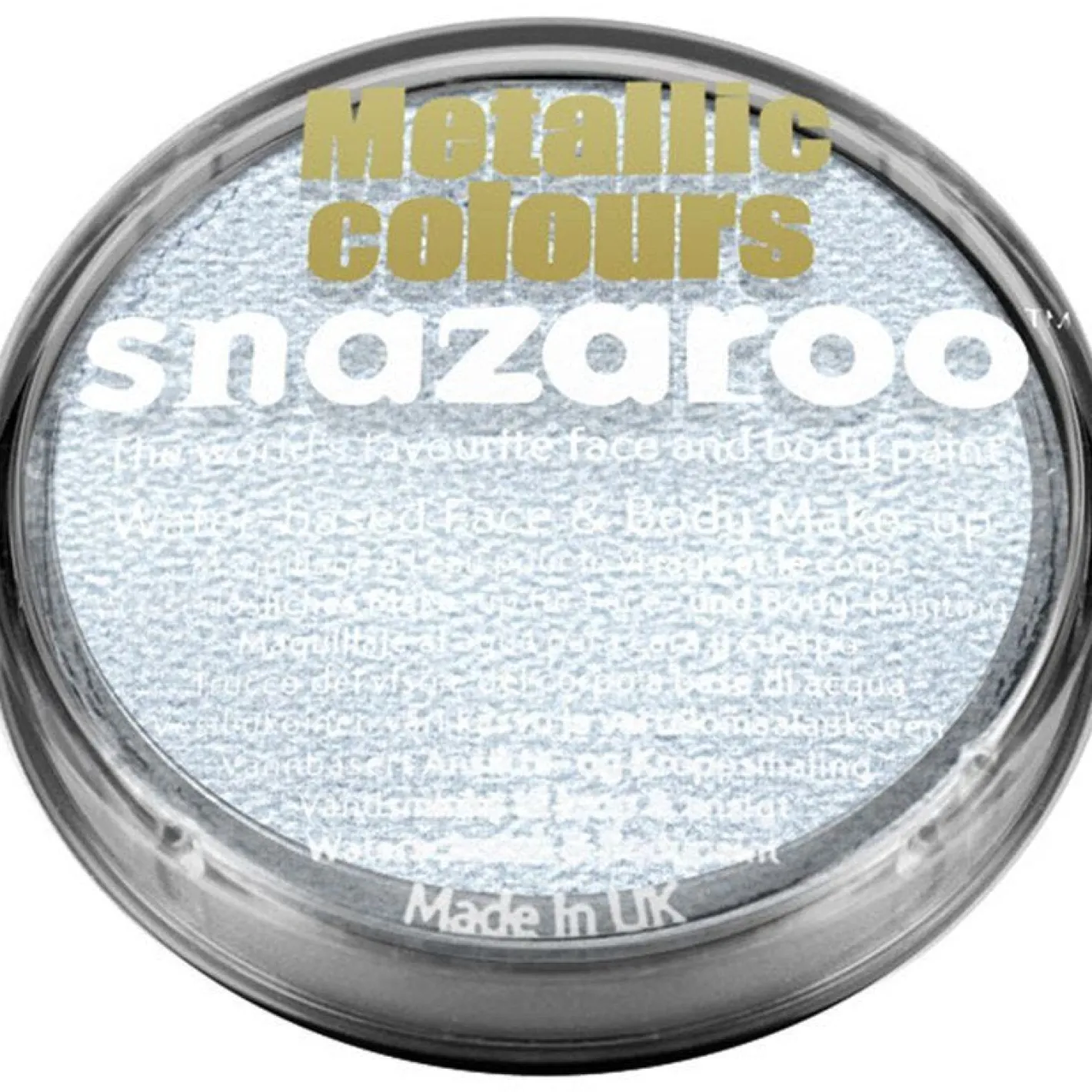 Snazaroo Electric Silver Face Paint - 18Ml<Party Delights New