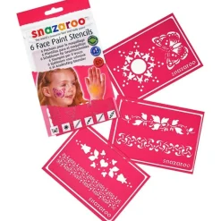 Snazaroo Face Paint Stencils (6Pk)<Party Delights Hot