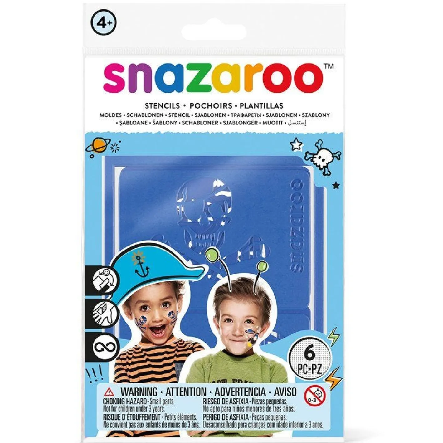 Snazaroo Face Painting Stencils<Party Delights Outlet
