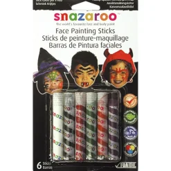 Snazaroo Halloween Face Painting Sticks (6Pk)<Party Delights New
