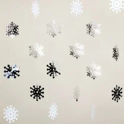 Snowflake Hanging String Decoration - 2.1M (6Pk)<Party Delights