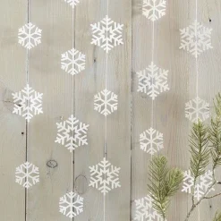 Snowflake Paper Garland - 5M<Party Delights Online
