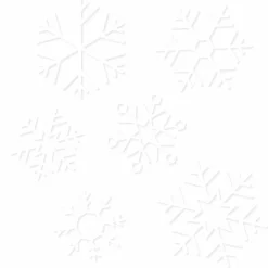 Party Delights Snowflake Decorations<Snowflake Window Stickers (24Pk)