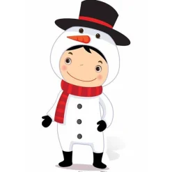 Snowman Cardboard Cutout - 88Cm X 48Cm<Party Delights Sale