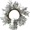 Party Delights Tableware<Snowy Foliage And White Berries Napkin Rings (4Pk)