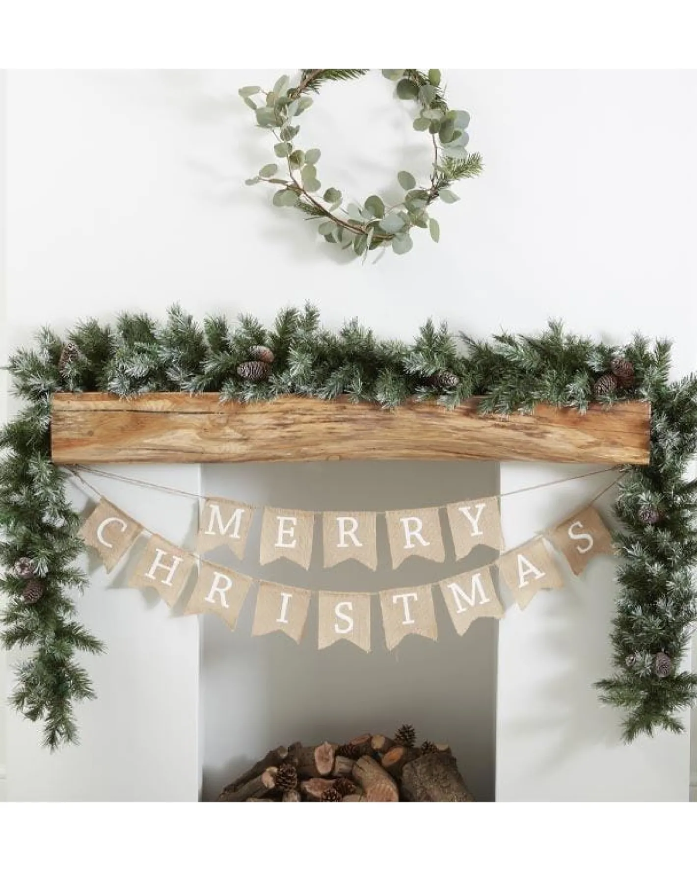 Party Delights Hanging Decorations<Snowy Pine Foliage Garland - 2M