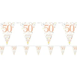 Sparking Fizz 50Th Foil Bunting - 3.9M<Party Delights