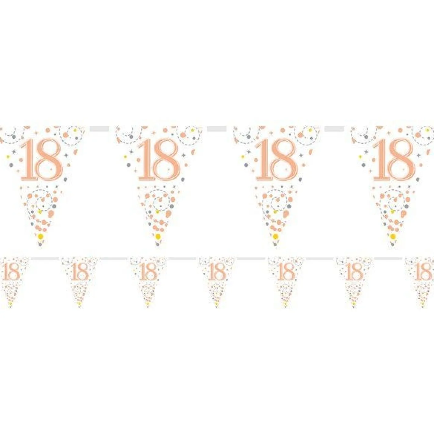 Sparking Fizz 18Th Foil Bunting - 3.9M<Party Delights Outlet