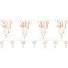Sparking Fizz 40Th Foil Bunting - 3.9M<Party Delights Best