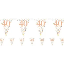 Sparking Fizz 40Th Foil Bunting - 3.9M<Party Delights Best