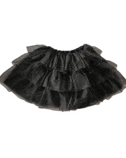 Party Delights Costume Accessories<Sparkle Black & Gold Tiered Tutu - 5-7 Years