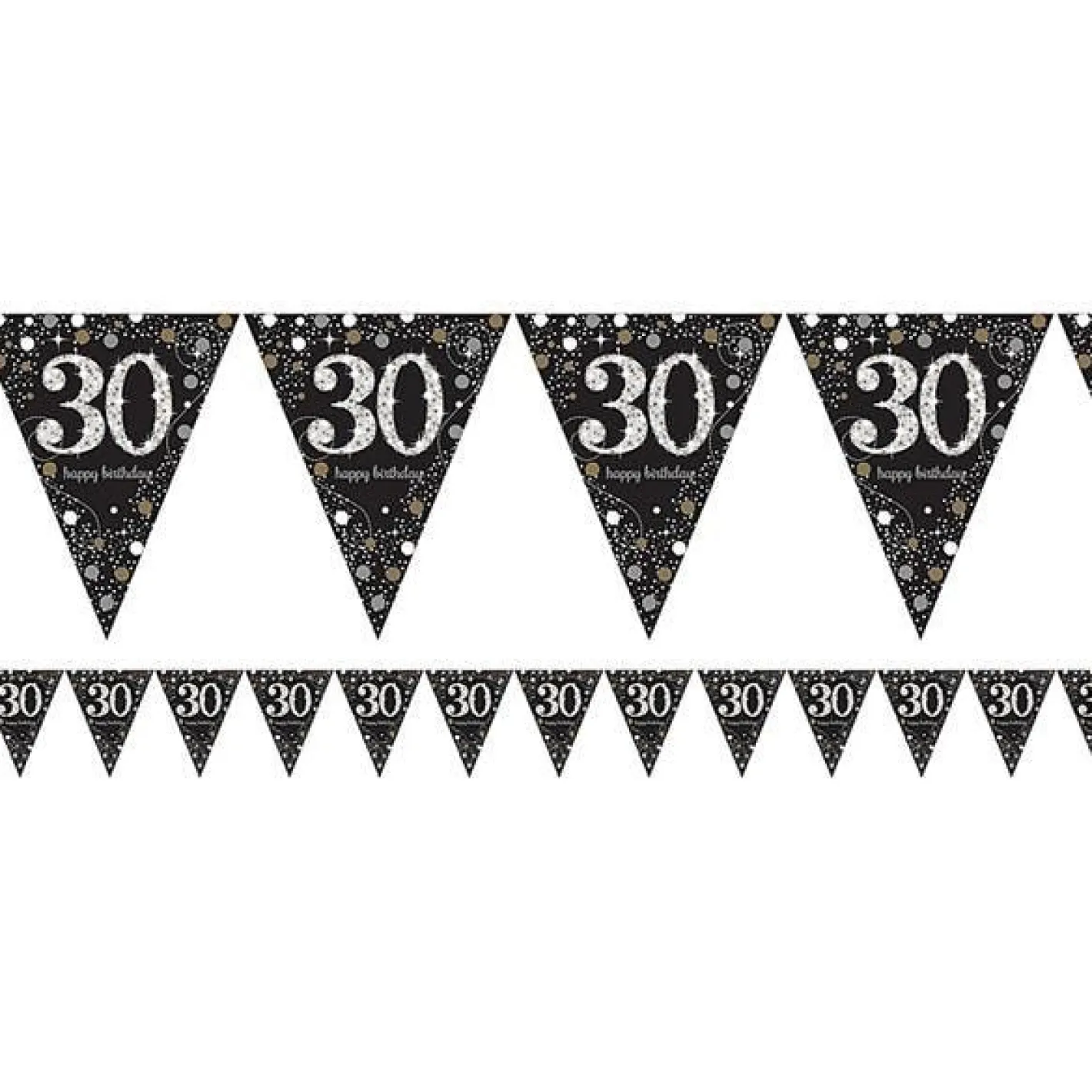 Sparkling Celebration 30Th Foil Bunting - 4M<Party Delights Online