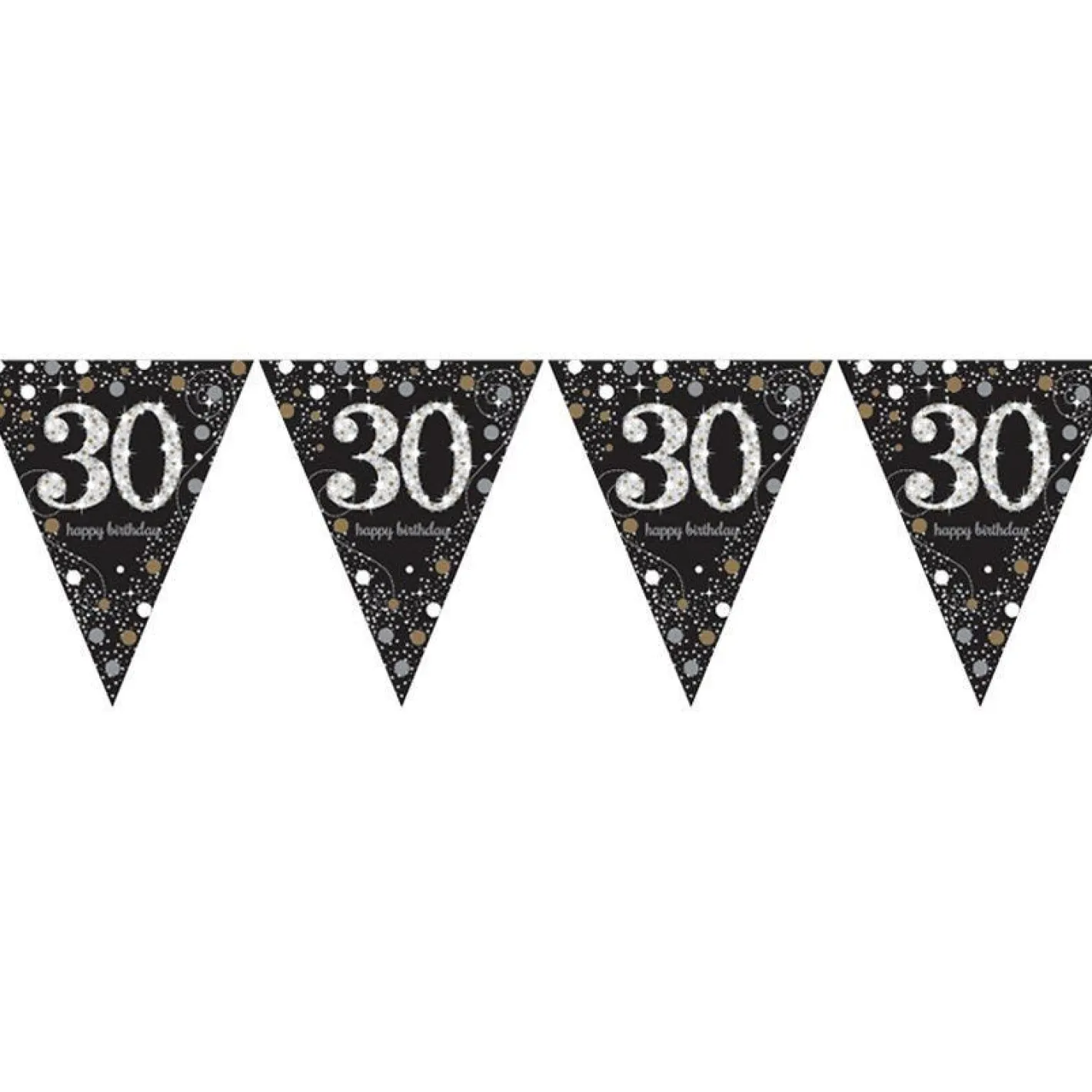 Sparkling Celebration 30Th Foil Bunting - 4M<Party Delights Online