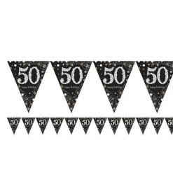 Sparkling Celebration 50Th Foil Bunting - 4M<Party Delights Best