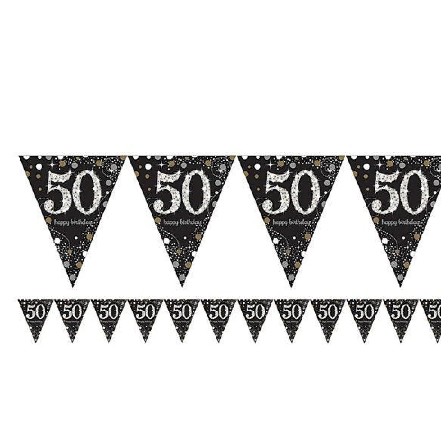 Sparkling Celebration 50Th Foil Bunting - 4M<Party Delights Best