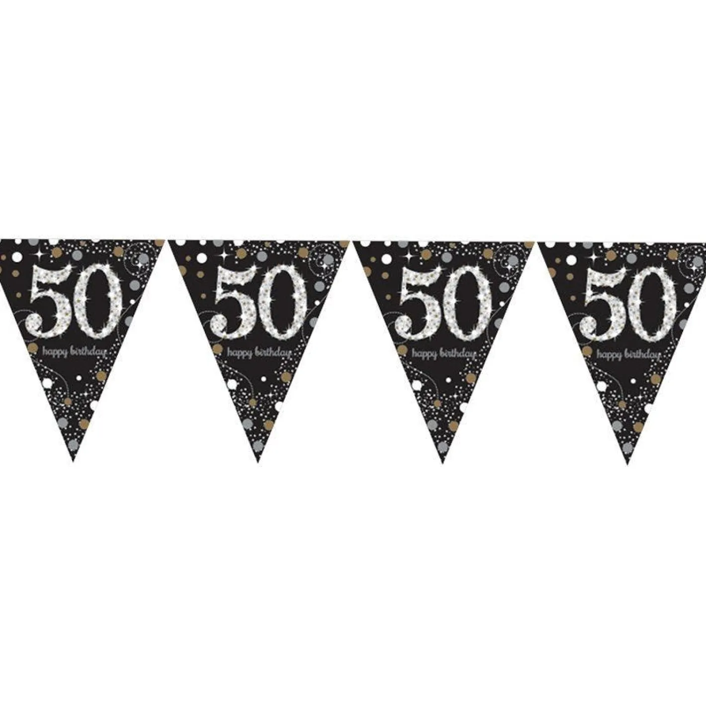 Sparkling Celebration 50Th Foil Bunting - 4M<Party Delights Best