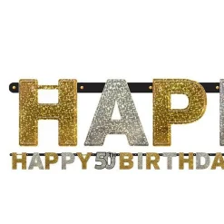 Sparkling Celebration 50Th Birthday Letter Banner - 2M<Party Delights Best