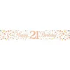Sparkling Fizz 'Happy 21St Birthday' Banner - 2.7M<Party Delights Clearance