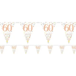 Sparkling Fizz 60Th Foil Bunting - 3.9M<Party Delights Sale