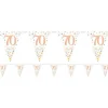 Sparkling Fizz 70Th Foil Bunting - 3.9M<Party Delights Sale