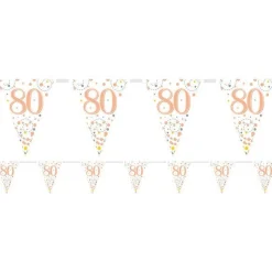 Sparkling Fizz 80Th Foil Bunting - 3.9M<Party Delights Hot