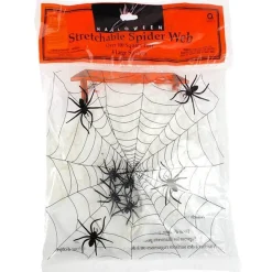 Party Delights Props<Spiders Web With Spiders - 100Sq Ft